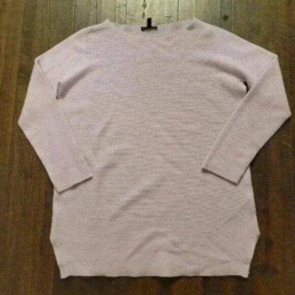 Eileen Fisher 100% Cashmere Ribbed Sweater Light Purple Lavender Pastel Size XS - Picture 1 of 5